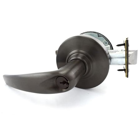 Schlage Commercial Storeroom Athens Lever C Keyway, 2-3/4" Deadlatch, ANSI Strike Oil Rubbed Bronze ALX80PATH613